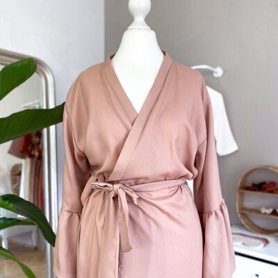 Powder Ruffle robe