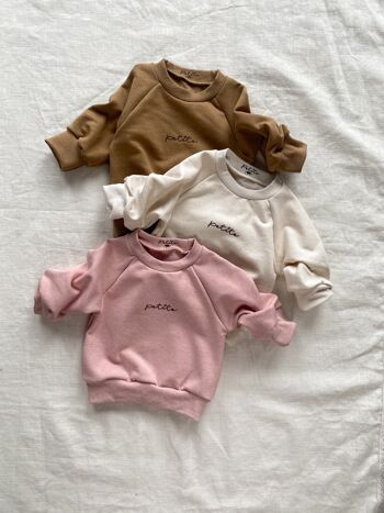 Petite / Enfants Sweat-shirt en coton recyclé 1