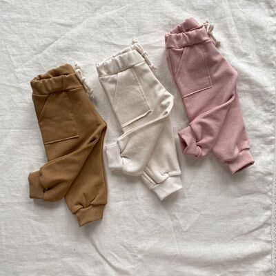Pantaloni della tuta per bambini in cotone riciclato