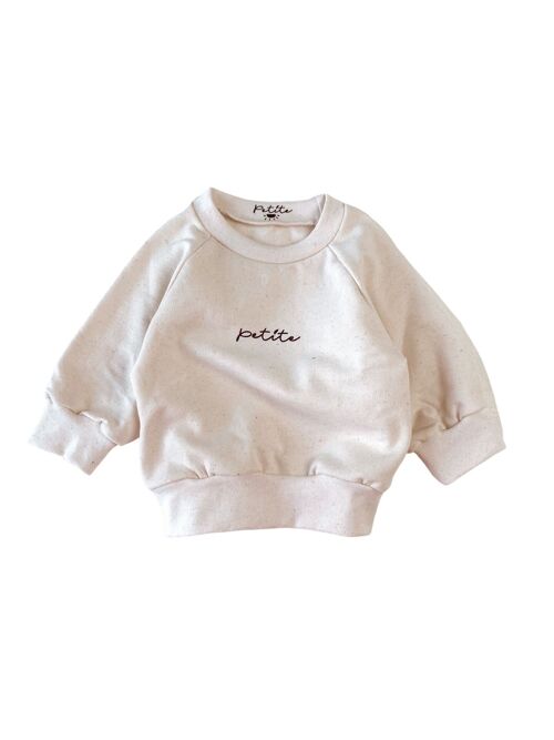 Petite / Kids Recycled cotton sweatshirt - ecru