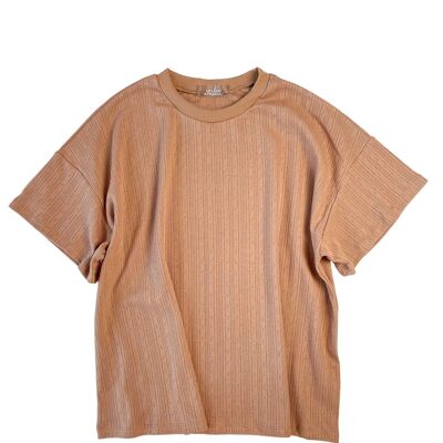 Pointoille t-shirt / caramel