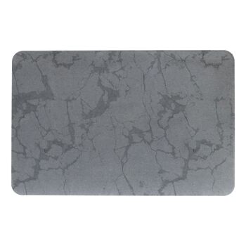 Tapis de bain antidérapant en pierre grise à motif de pierre 2