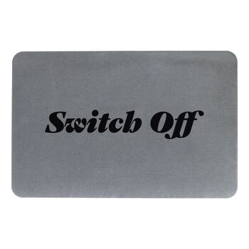 Tapis de bain antidérapant en pierre grise Switch Off 2