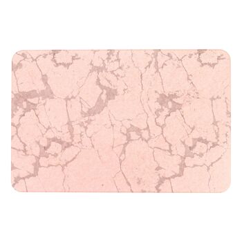 Tapis de bain antidérapant en pierre rose à motif de pierre 2