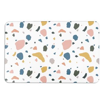 Tapis de bain antidérapant en pierre de terrazzo 2