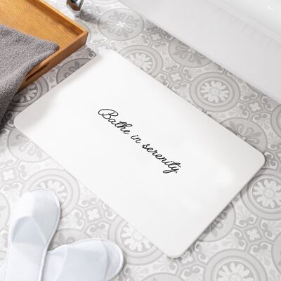 Bathe In Serenity Stone Non Slip Bath Mat