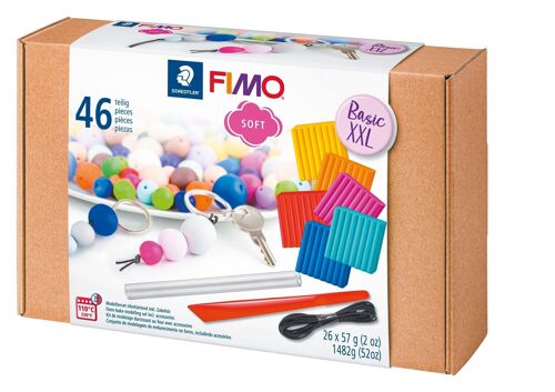 COFFRET FIMO BASIX XXL 26*57G + OUTILS