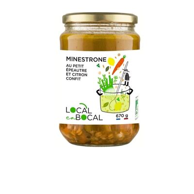 Minestrone petit épeautre et citron confit bio 670g