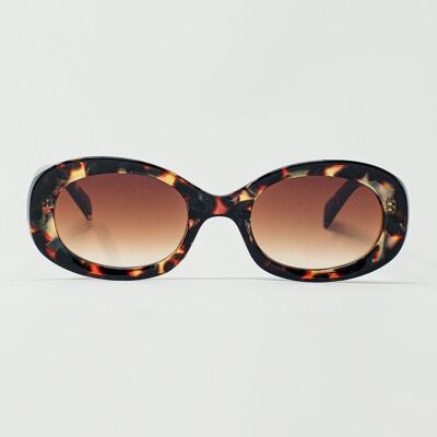 Lunettes de sol ovales en Carey