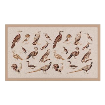 Paillasson intérieur et extérieur à motif vintage d'oiseau élégant - 70 x 40 cm 2