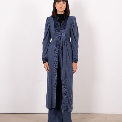 Caftan Marbré Bleu