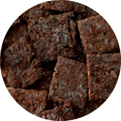 Bio-Cracker mit gesüßter dunkler Schokolade, 1 kg