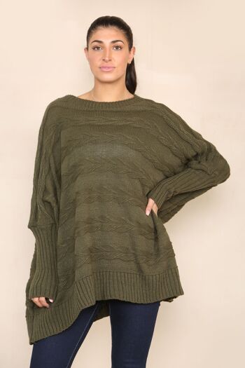 Pull oversize en maille tressée 9