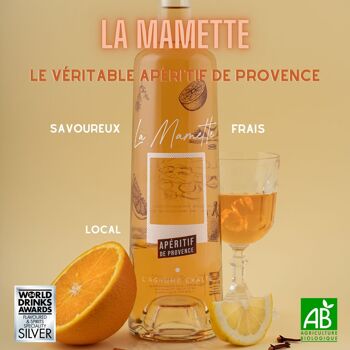 Apéritif alcool Bio Français de Provence, Vice Champion du Monde - L'agrume Exalté 14,5% 5