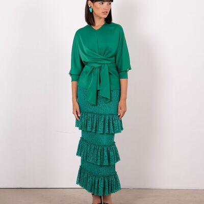 Nela Green Skirt
