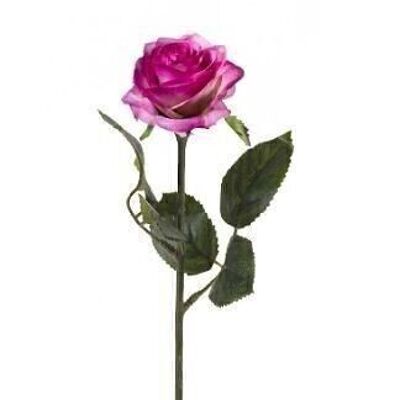 Fiore di seta - Rosa simone 45 cm lt viola