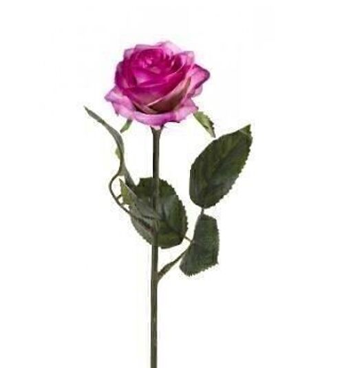 Silk Flower - Rose simone 45cm lt purple