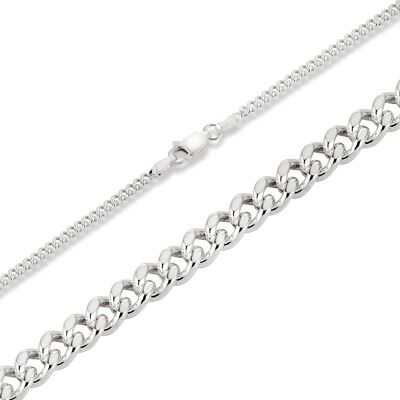 Chaîne à maillons cubains Miami 3 mm - Chaîne en argent 925