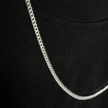 Chaîne à maillons cubains Miami 3 mm - Chaîne en argent 925 3