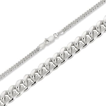 Chaîne à maillons cubains Miami 2 mm - Chaîne en argent 925 1