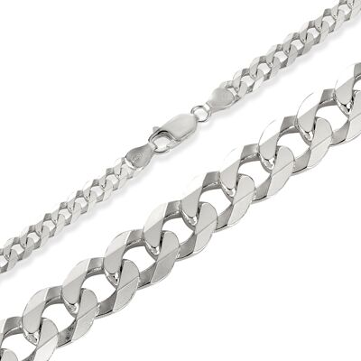 Curb chain 925 sterling silver silver chain ultra chain 6mm