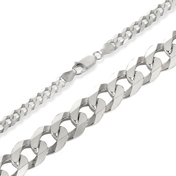 Chaîne gourmette argent sterling 925 chaîne ultra chaîne 6mm 1