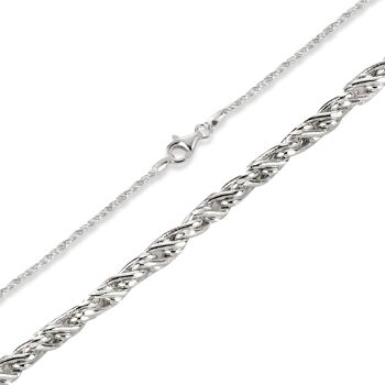 Chaîne cordon chaîne en argent sterling 925 chaîne spéciale 2,2mm 1