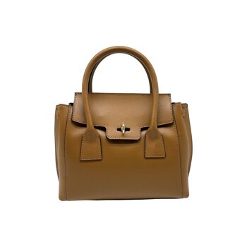 SAC A MAIN CUIR SESAME LIANA CAMEL 1