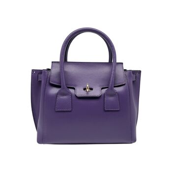 SAC A MAIN CUIR SESAME LIANA VIOLET 1