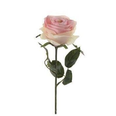 Fleur en soie - Rose simone 45cm rose clair