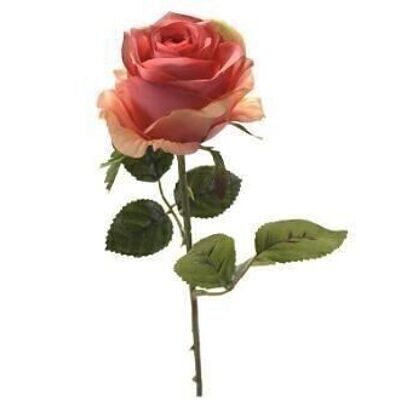 Fleurs en soie - Rose simone 45cm rose