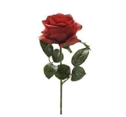Silk flower - Rose simone 45cm red