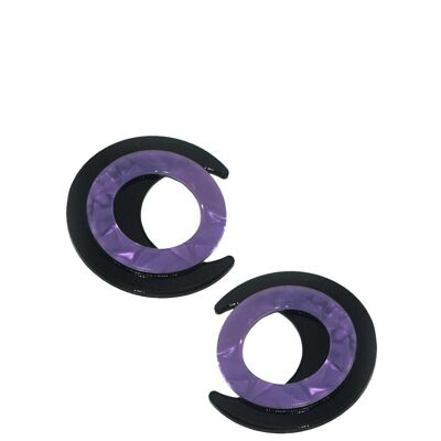 Mauve Circle Earrings