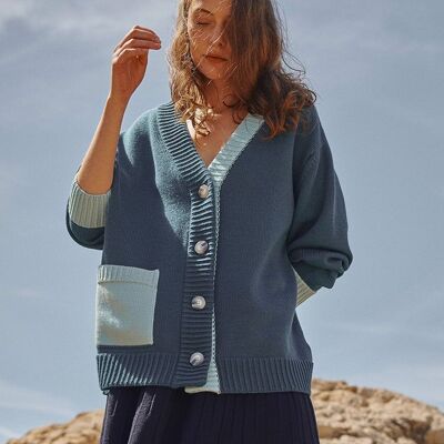 Albertine knitted vest - Merino wool - Made in France