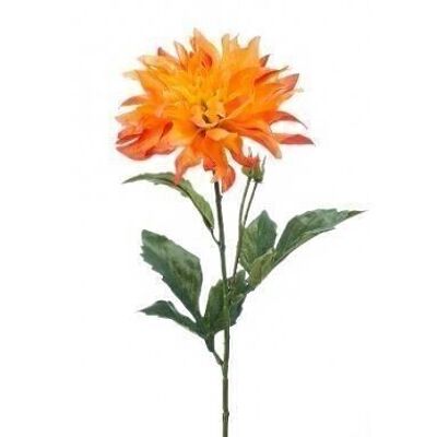 Seidenblumen - Dahlienspray 60cm orange