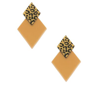 Golden Rhombus Earrings
