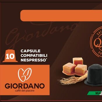 Soluble de 10 capsules arôme noisette compatibles Nespresso 1
