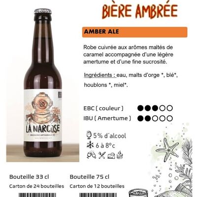 Bière Bio Ambrée  33 cl 5.5%