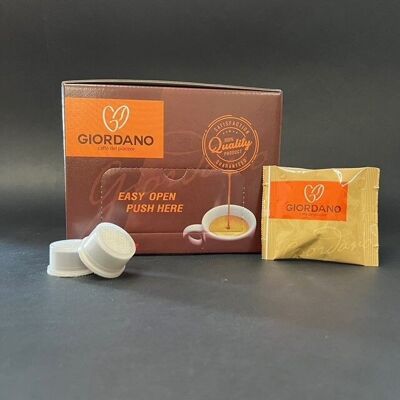 Café con 30 cápsulas compatibles Espresso point blend descafeinado