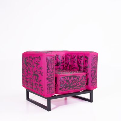 Yomi NEP armchair illuminated pink Limited Edition "Cocktail Ruka III"
