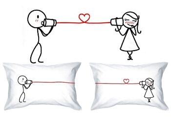 Human Touch - Taies d'oreiller Romantiques - Cadeau Insolite pour Couple 3