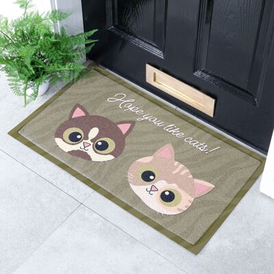 Hope You Like Cats Indoor Outdoor Doormat (70 x 40cm)