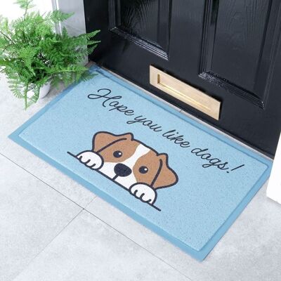 Fußmatte „Hope You Like Dogs“ für den Innen- und Außenbereich – 70 x 40 cm