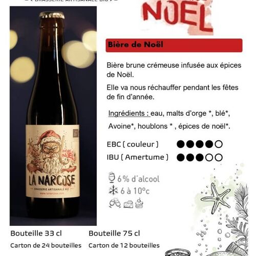 bière Bio de Noël 33cl 6%
