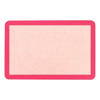 Tapis de bain antidérapant en pierre rose à bordure rose 2