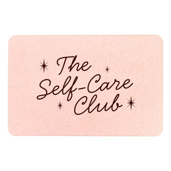 Tapis de bain antidérapant en pierre rose Self Care Club 2