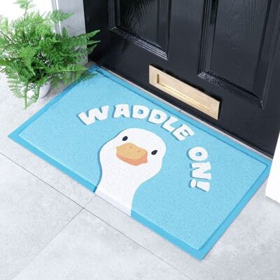 Waddle On Goose Indoor & Outdoor Doormat - 70x40cm