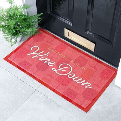 Wine Down Indoor & Outdoor Doormat - 70x40cm