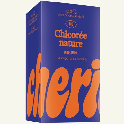 Chicorée - Boite capsules CHERICO "Chicorée Nature BIO" X10 capsules home compostable et compatible Nespresso®