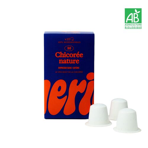 Capsules - CHERICO "Chicorée Nature BIO" X10 capsules home compostable et compatible Nespresso®